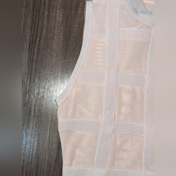 Mesh Bodycon Bandage Dress - Picture 3 of 4